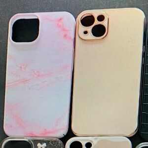 Case-Mate Pink Marble and Cream Phone Case Set